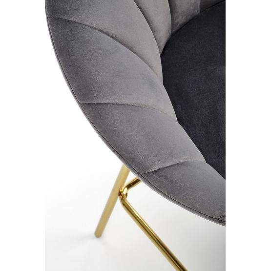 H112 barová stolička sivá / zlatá (2p=2ks)