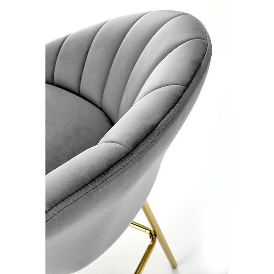 H112 barová stolička sivá / zlatá (2p=2ks)