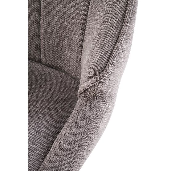 H122 barová stolička nohy - čierne, sedák - sivý (1p=2ks)