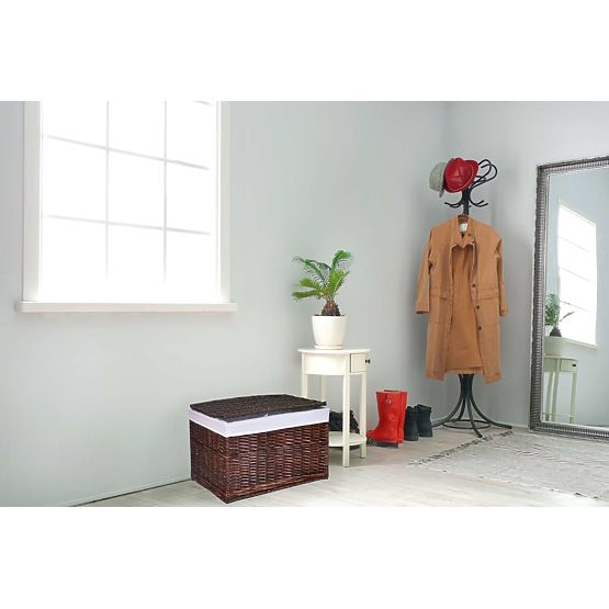 Hnedá prútená truhlica 160 L