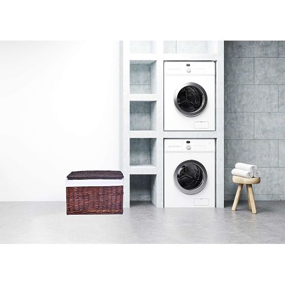 Hnedá prútená truhlica 160 L