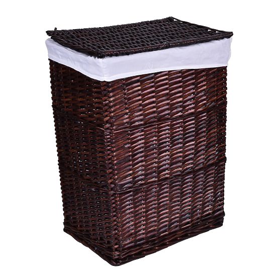 Hnedý prútený kôš 114 L