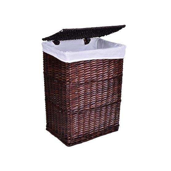Hnedý prútený kôš 114 L