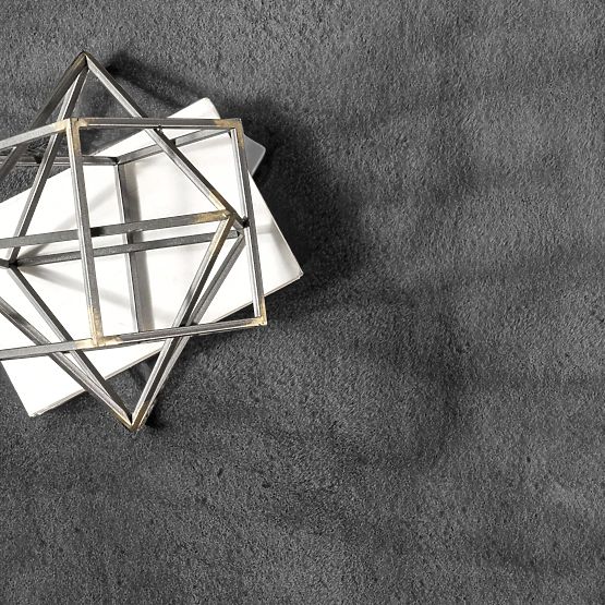 Hodvábny koberec Rabbit - Tmavošedý