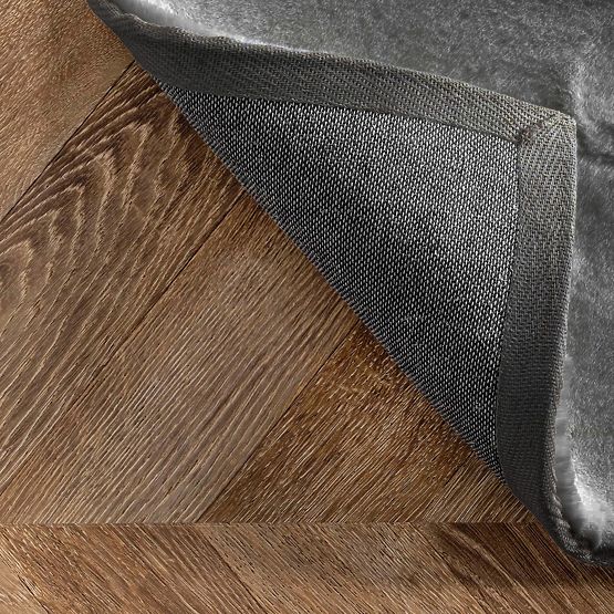 Hodvábny koberec Rabbit - Tmavošedý