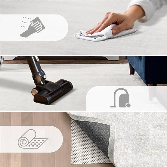 Hodvábny koberec Rabbit - Tmavošedý