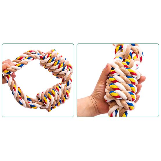 Hračka preťahovadlo s uzlami WALLY 60 cm
