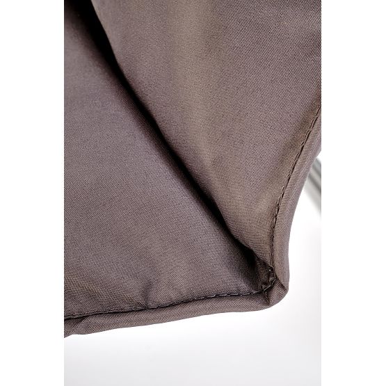 HUDSON, záhradný set (pohovka, 2x kreslo, stolík), sivá / hnedá (1p=1set)