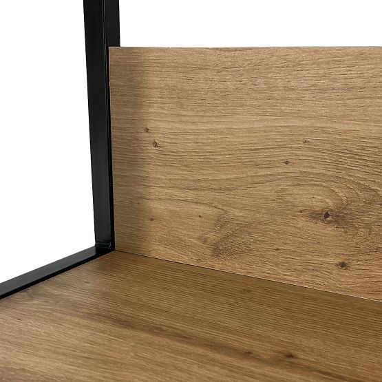 INDUSTRIÁLNY REGÁL 800 ČIERNY/DUB ARTISAN