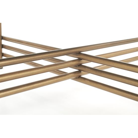 ISMENA konferenčný stolík rám - zlatý, doska - čierna (1p=1ks)