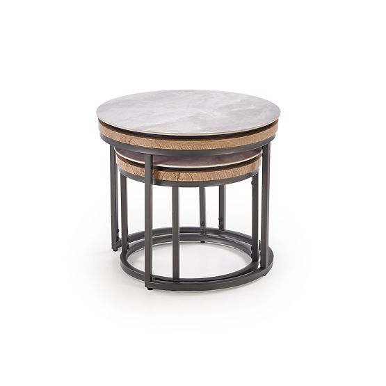 ITAKA sada 2 lavíc, popolavý mramor / grafitový (1p=1ks)