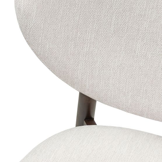 Jedálenská stolička Domenico béžová/orech