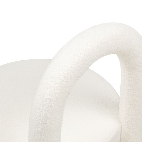 Jedálenská stolička Ivo, ecru, boucle