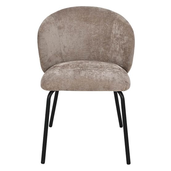 Jedálenská stolička Larisa, hnedá/čierne nohy