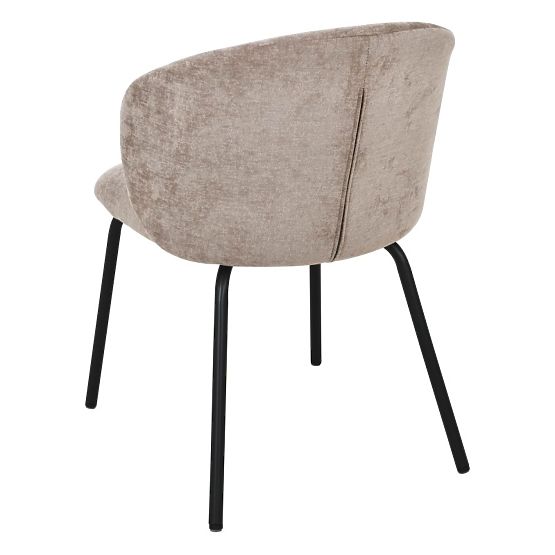 Jedálenská stolička Larisa, hnedá/čierne nohy