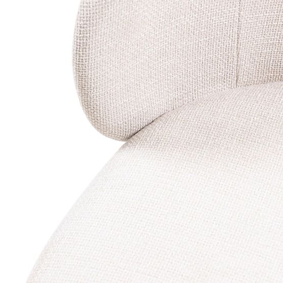 Jedálenská stolička Larisa, svetlo béžová/čierne nohy