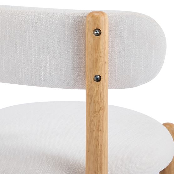 Jedálenská stolička Yoko, krémová/prírodná