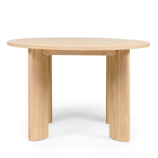 Jedálenský stôl Bali 120 cm, okrúhly, krémovo biely