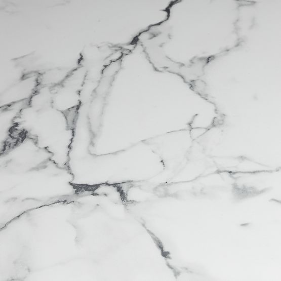 Jedálenský stôl Kairo 120 cm, okrúhly, tmavo béžový, mramorový