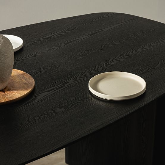 Jedálenský stôl Oriento 200 cm, oválny, jaseňová dyha