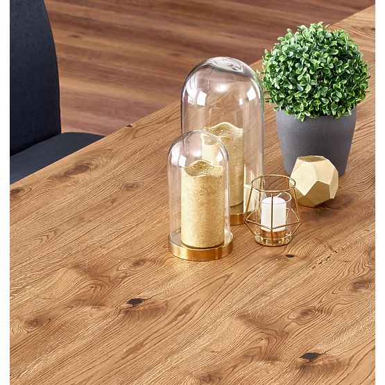 Jedálenský stôl PEREZ - svetlý dub/čierny