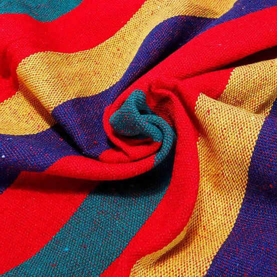 Jednomiestna hojdacia sieť s priečkou 40 cm 400257 Červená