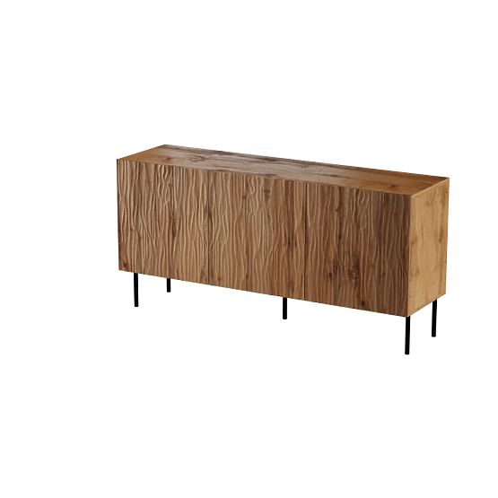 JUNGLE KOMODA 152 dub wotan mat/ čierny mat