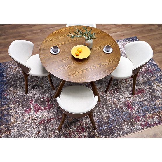 K583 stolička, orechová / hnedá / béžová (1p=2ks)