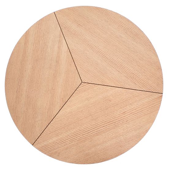 KARIDA konferenčný stolík prírodný dub/čierny (1p=1ks)