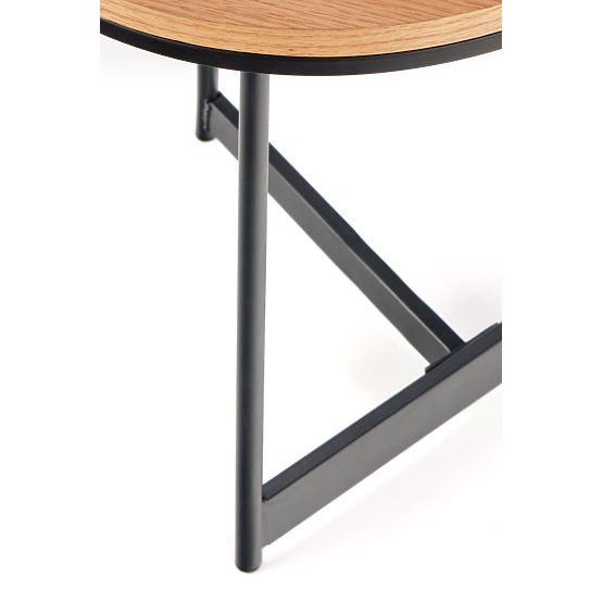 KARIDA-S konferenčný stolík dub prírodný/čierny (1p=1ks)