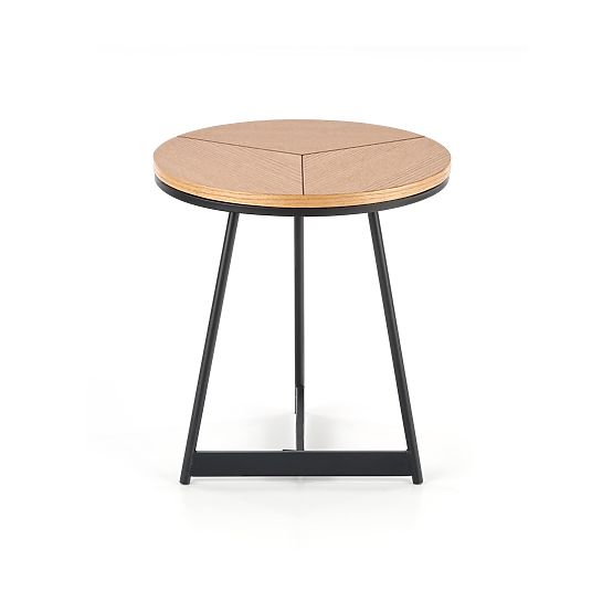 KARIDA-S konferenčný stolík dub prírodný/čierny (1p=1ks)