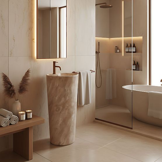 Keramické Voľne Stojace Umývadlo Blanka Savana Matt