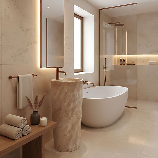 Keramické Voľne Stojace Umývadlo Blanka Savana Matt