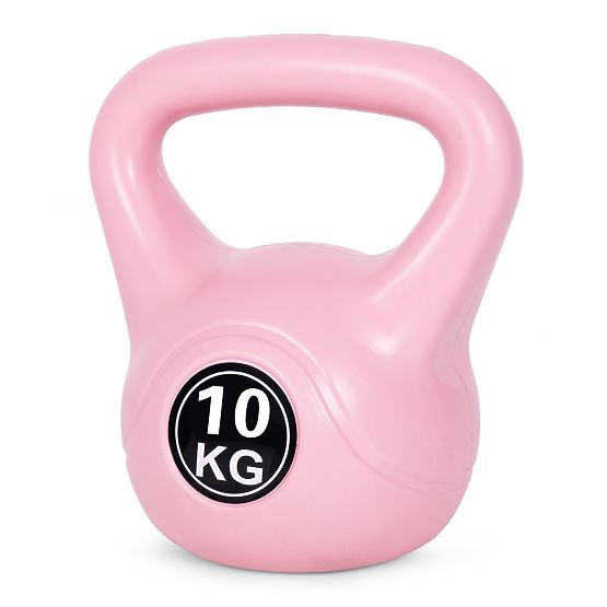 Kettlebell činka 10 kg na cvičenie ružová ModernHome