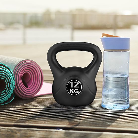 Kettlebell činka 12 kg na cvičenie, guľa, závažie, záťaž, fitness ModernHome