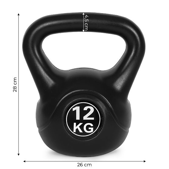 Kettlebell činka 12 kg na cvičenie, guľa, závažie, záťaž, fitness ModernHome