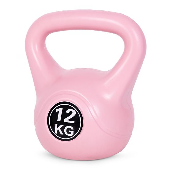 Kettlebell činka 12 kg na cvičenie ružová ModernHome