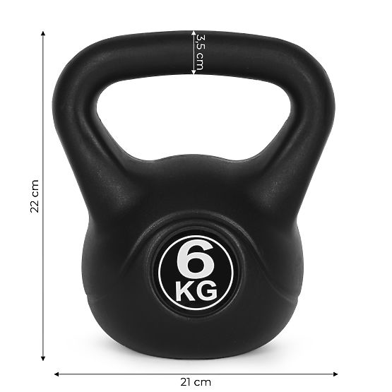 Kettlebell činka 6 kg na cvičenie guľa závažie fitness ModernHome