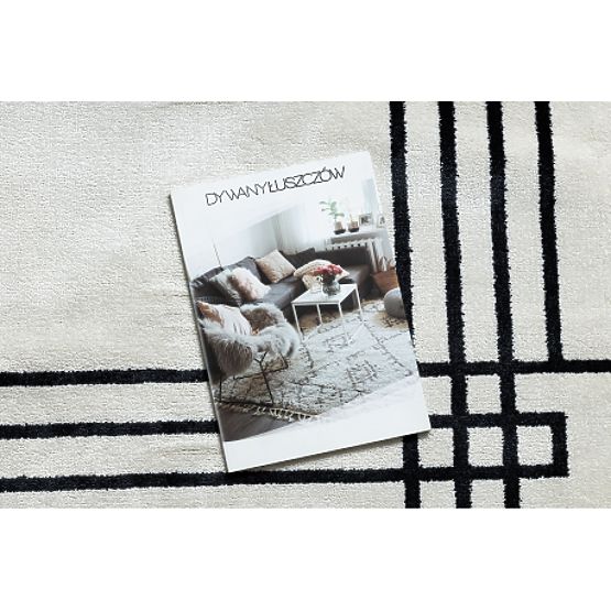 Koberec AMOUR 53096C krémová - Rám, línie moderné, elegantné