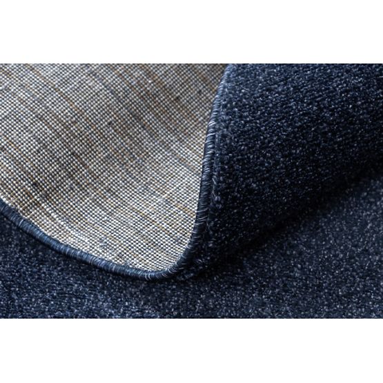 Koberec okrúhly SOFTY Jednotný, Jednofarebný, tmavo modrá