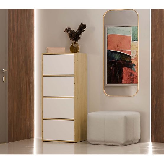 Komoda ALMA Predná BIELA Korpus DUB ARTISAN