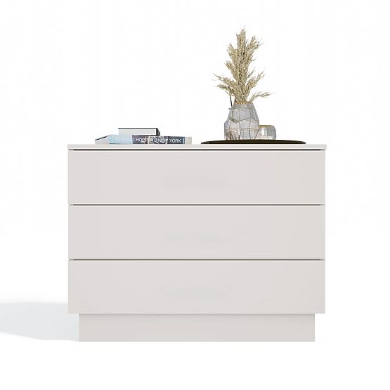 Komoda AMBER 3S Skrinka 3 Zásuvky Do Spálne Obývacej Izby KAŠMÍR Béžová