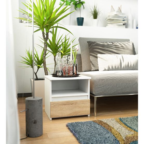 KOMODA CL1 PK BIELA / DUB SONOMA