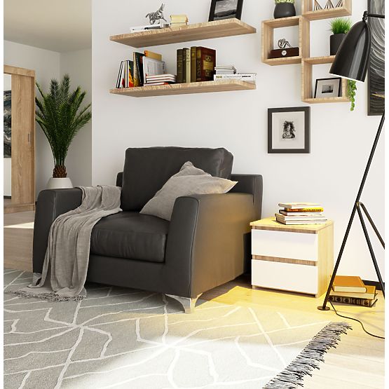 KOMODA CL2 2SZ CLP PK DUB SONOMA / BIELA