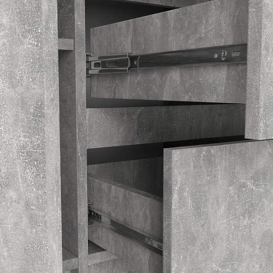 KOMODA K100 2D 3SZ PK BETÓN