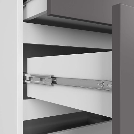 KOMODA K120 10SZ CLP PK BIELA / ŠEDÁ