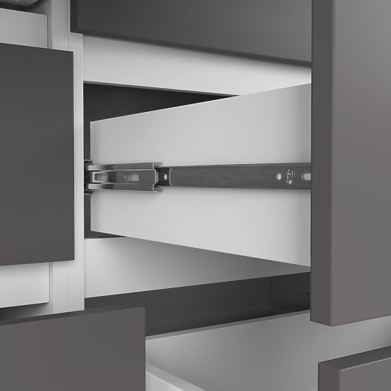 KOMODA K120 8SZ PK BIELA / ŠEDÁ