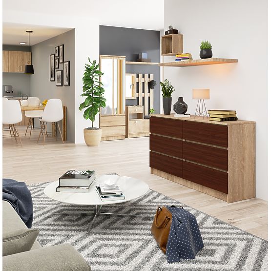 KOMODA K140 6SZ CLP DUB SONOMA / WENGE