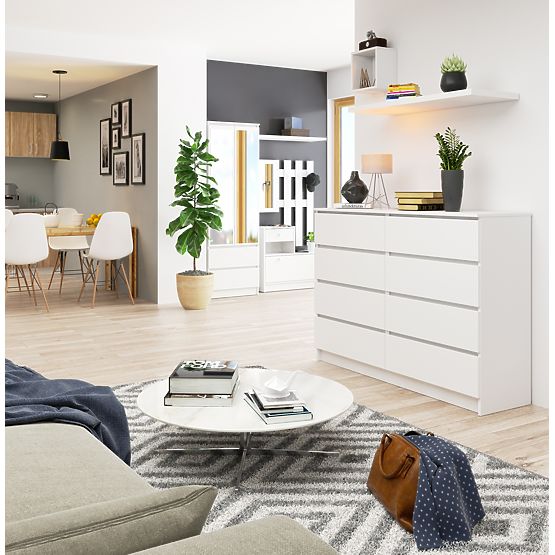 KOMODA K140 8SZ CLP PK BIELA