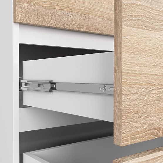 KOMODA K160 6SZ CLP PK BIELA / SONOMA